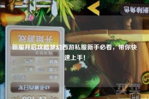 新服開啟攻略夢幻西游私服新手必看，帶你快速上手！