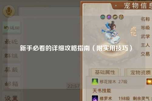 新手必看的詳細(xì)攻略指南(附實(shí)用技巧)